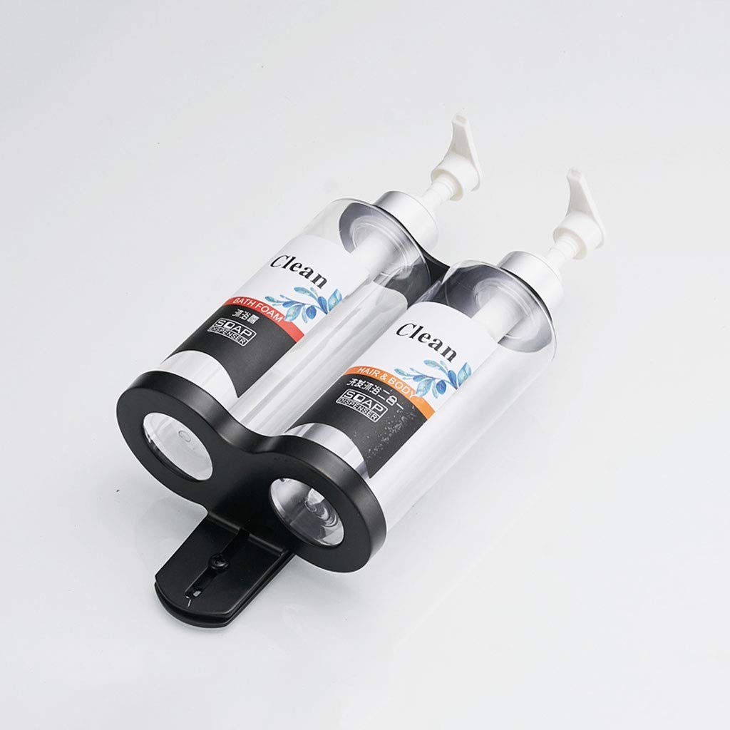 Distributori di Sapone da banco, distributore di Sapone a Parete Distributore di Gel Doccia Trasparente per Uso Domestico Distributori di Sapone in Acciaio Inossidabile da 300-900 ml
