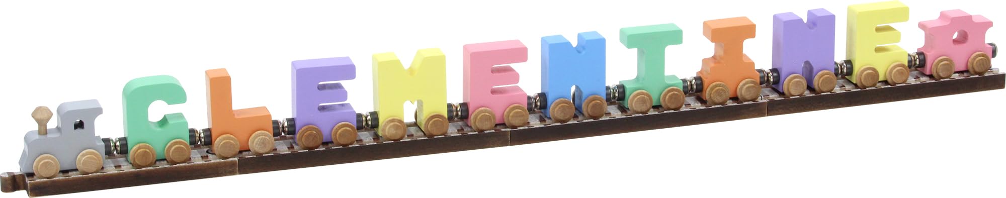 10 Letter Pastel Name and Track to Fit - Made in USA