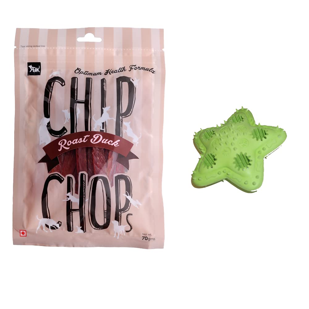 Dog Treats- Chip Chops Roast Duck Strips with Rubba Tuff Star Treat (B097RDV87Y) Amazon Price History, Amazon Price Tracker