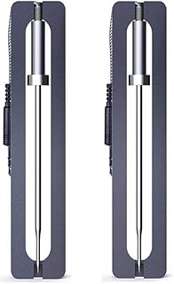 BFOUR 2 Pack Stainless Steel Probes with Aluminum Alloy Handle and 1M Cable Length for Grill BBQ Oven Thermometer,for Bfour Thermometers