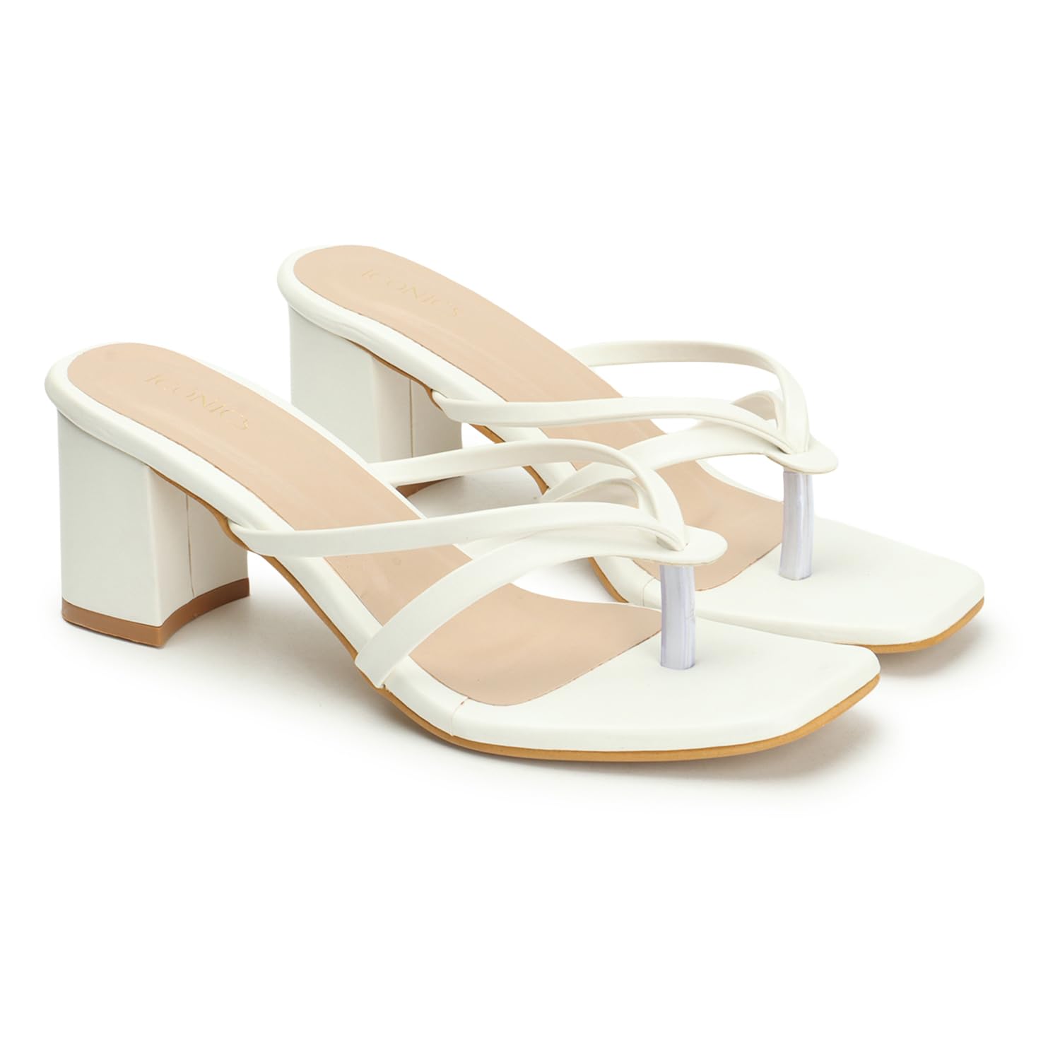 Elegant Women's Thong Strap Block Heel Sandals-image-27