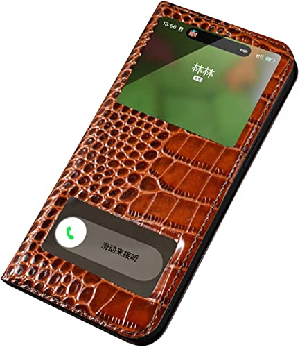 Étui à rabat iPhone 14 Plus avec fenêtre transparente pour appels