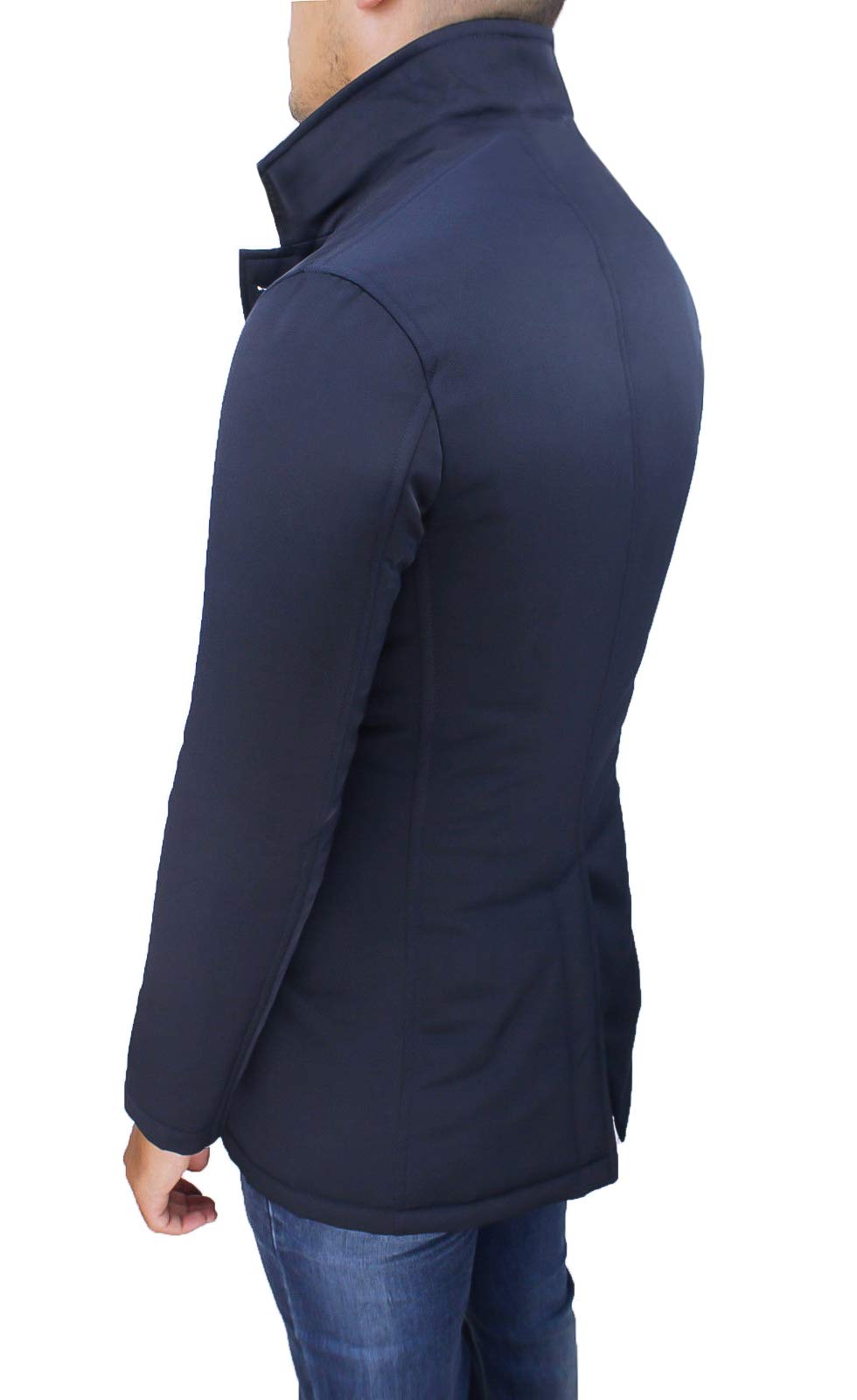 Giubbotto giaccone uomo invernale elegante giacca soprabito con gilet interno