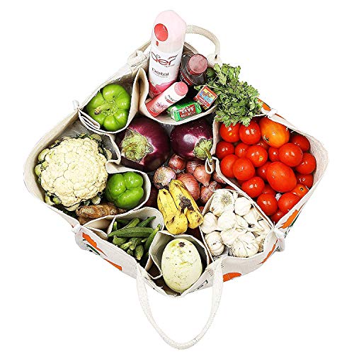 Image of DOUBLE R BAGS Reusable Heavy Duty Waterproof Shopping Bag with Short Handles | Large Grocery, Vegetable & Kitchen Storage Carry Bag | Multipurpose Jhola /Thela | Durable Reusable Tote Bag for Daily Use