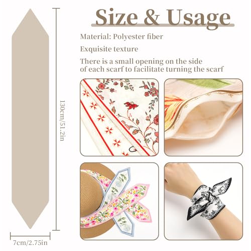 1 Pack Purse Scarf Handbags Skinny Twill Hair Scarves Narrow Neck Scarf Band Women Fashion Accessories Bag Charms2