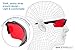 SafetyBlue Sleep Savior Sport Red Lens Night Glasses - Light Blocking Glasses for Better Sleep - Eliminate Eye Strain