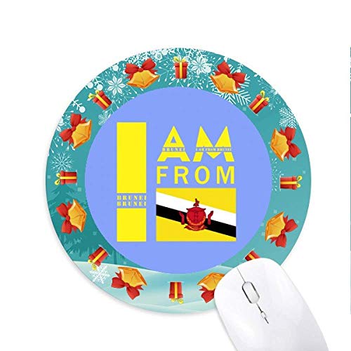 je suis de brunei tapis de souris souris ronds cadeaux de noël