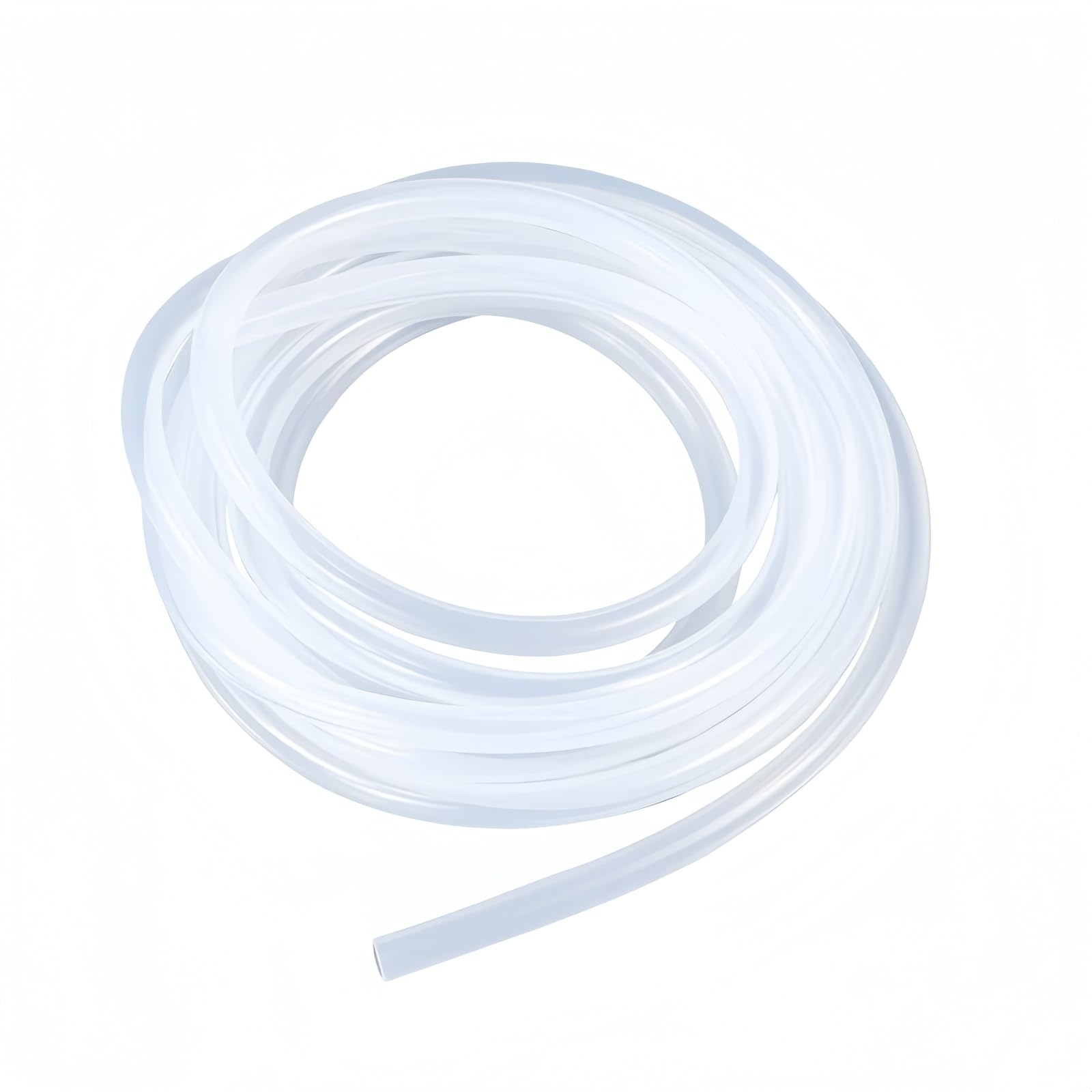 Purzen Silicone Tubing 7mm ID x 9mm OD Transparent Flexible High Temp Silicone Hose Tube for Pumps Filters Drain Valve Connections,5m