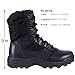 RIELD Men's Military Tactical Work Boots Side Zipper Jungle Army Combat Boots,Black,11 M US