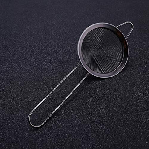 Cabilock Coador de peneira de malha fina de aço inoxidável, coador de alimentos, coador de chá, coad