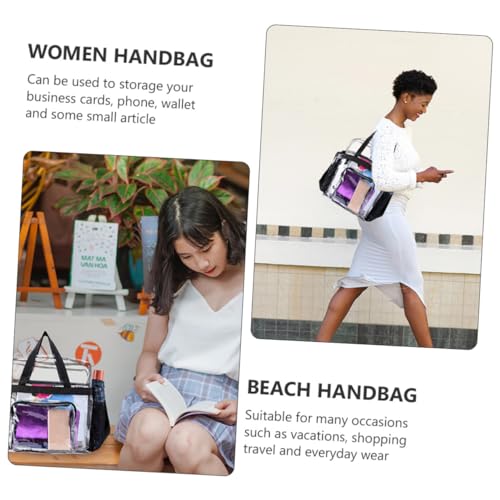 1pc Large Capacity Handbag Cute Travel Bag Utility Tote Lightweight Tote Bag Seaside Handbag2