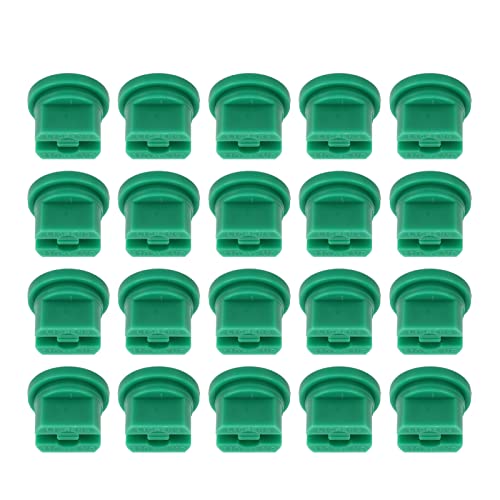Flat Fan Spray Tip, High Pressure Plastic 20pcs Agricultural Sprayer Nozzle Flat Fan for Farmers Gardeners Crop Drones Green