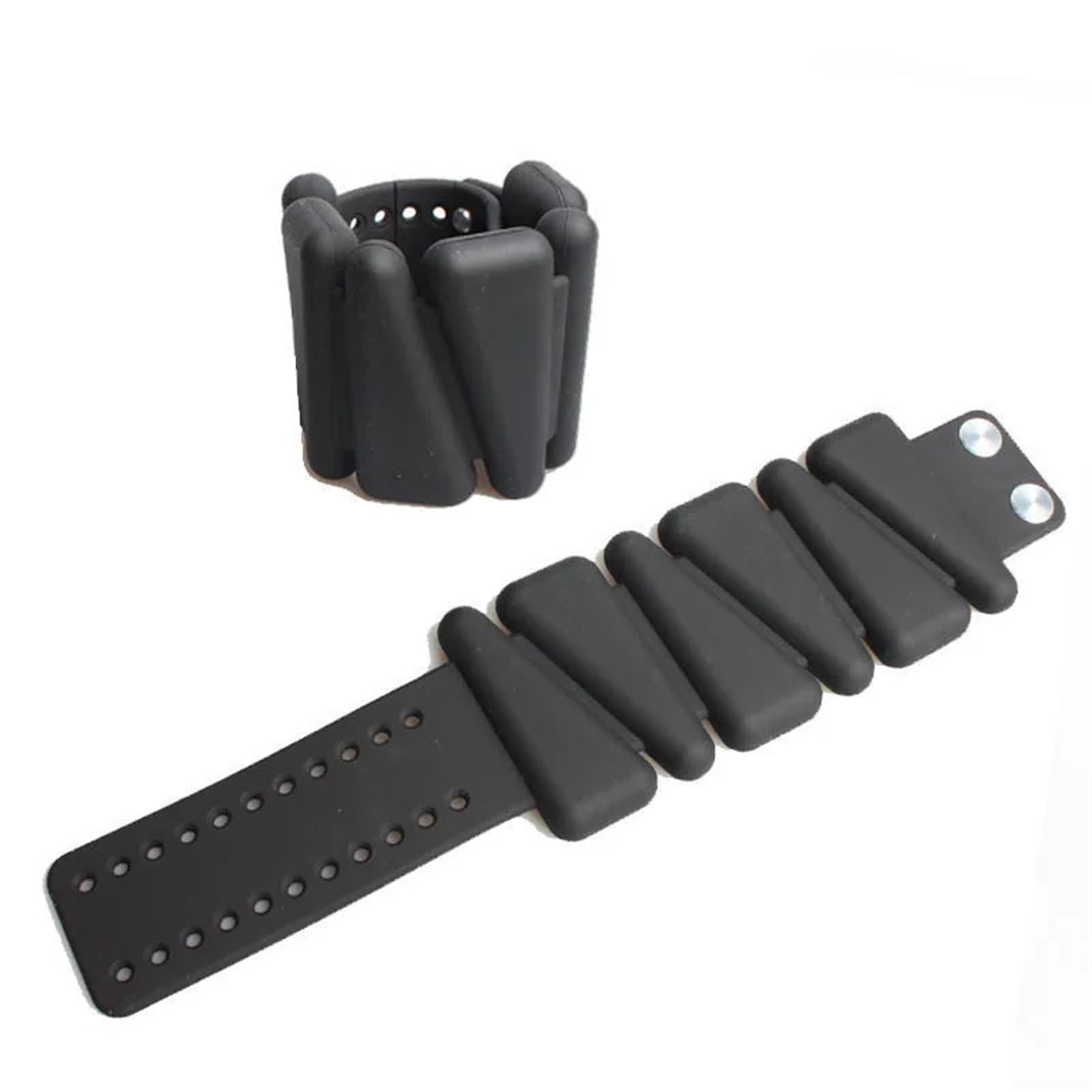 Gewichtsmanschetten 4lb Silikon-Gewichtslager-Armband, verstellbar, Stärkung, Training, Knöchelgürtel, Yoga, Schwimmen, Joggen, Fitnessstudio, Fitness-Armband, 2lb