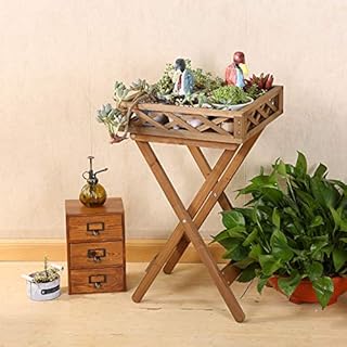 Zhangmeiren Legno Fiore, Multi-Piano Balcone Fiore Rack Pentola Soggiorno Guanto Interno Scaffali per Pallet (Color : Wood Color)