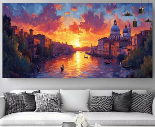 Broderie diamant kit complet Venise 30x60cm aux strass de cristal 5D