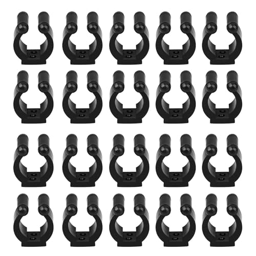 EEEKit Angelrutenhalter Clips, 20 Stück Wandmontierte Angelrutenklammern Rack, C-Clips Aufbewahrungsorganizer für...