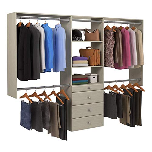 Easy Track RB1460CGON Deluxe Starter Closet Storage Wall Mounted