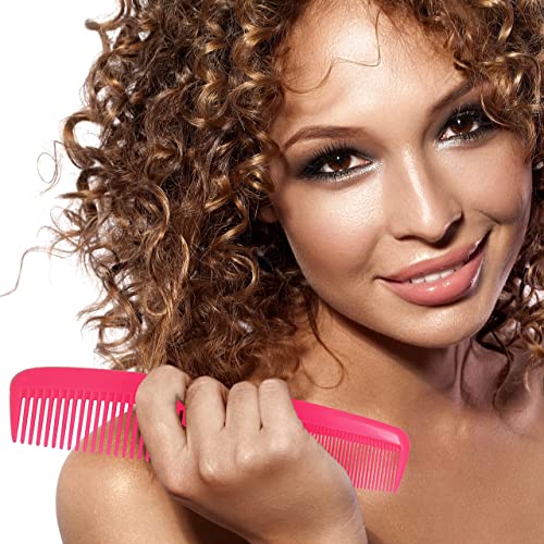 Allegro Combs 1000 X-Large Styling Comb Hair Cutting Barber Stylist Combs All Purpose Wide And Fine Tooth Made In The Usa. 1 Pc. (Neon Pink) #TOP2