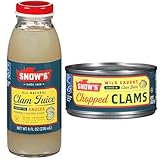 Snow's Clam Essentials Bundle - 1 Bottle Juice and 1 Can Chopped Clams for Chowders, Soups, and Stews
