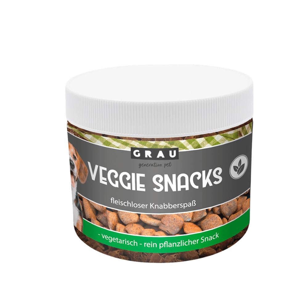 Grau Snacks Vegetarianos sin Cereales para Perros, Veggie Snacks, 1 envase (1 x 160 g), alimento complementario para Perros