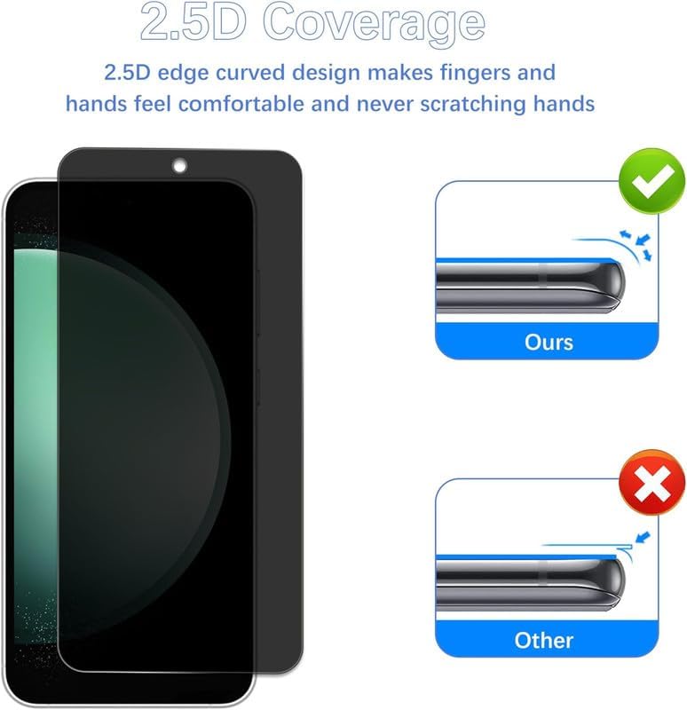 Image of Tempered Glass Screen Protector (Samsung Galaxy S23 FE (Privacy))