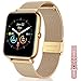 Canmixs Smartwatch Orologio Fitness Donna Uomo Impermeabile Bluetooth Smart Watch Cardiofrequenzimetro Da Polso Saturimetro Pressione Contapassi Calorie Acciaio Sportivo Activity Tracker Android ios