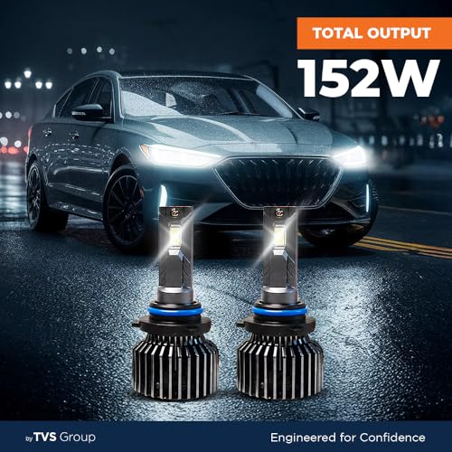 Image of myTVS LED Car Headlight Bulbs |152W Super Bright 6000K Cool White LED Conversion Kit | High Power Waterproof Headlamps 15200 Lumens| Plug & Play, Long-Lasting, Universal Fit, 2-Year Warranty LED8-H7