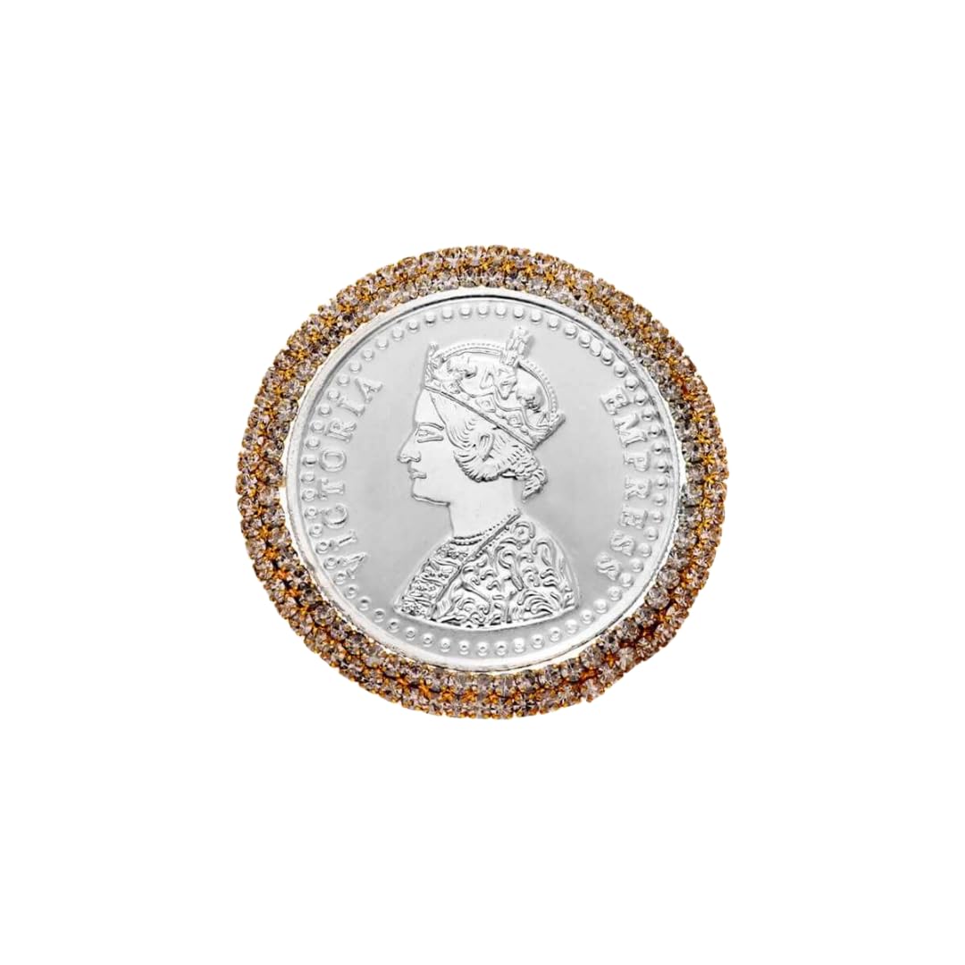 GOLDHARTZ999 Fine Silver Queen Victoria/King George 20 gm Round Silver Coin for Saving, Collecting, and Gifting | Investment-Grade Bullion