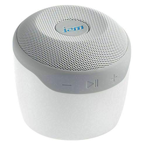 JAM Voice Portable Wifi and Bluetooth Speaker with Amazon Alexa, Stream Music, Pair Multiple Speakers, Rechargeable, Palm Sized, USB Charging Cable, Connect to Home WiFi Network, HX-P590WT White