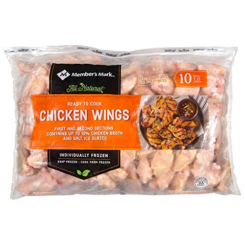 Evaxo Ready to Cook Chicken Wings, Frozen (10 lbs.)