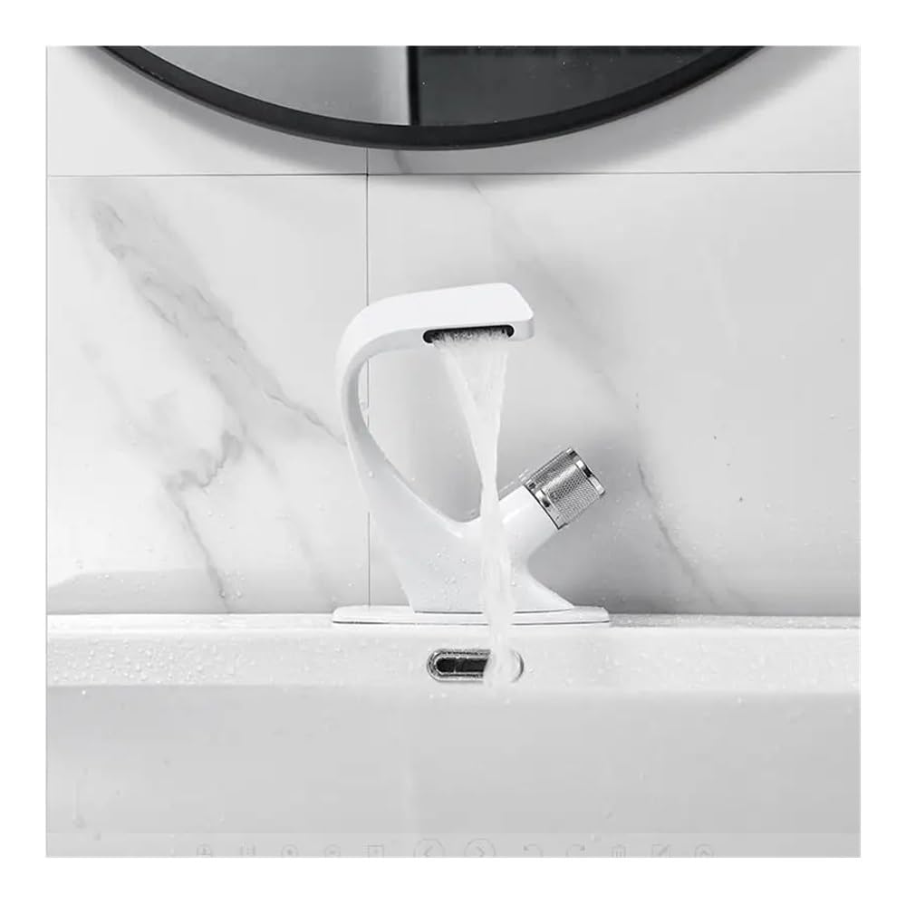 Robinet de lavabo noir et or rose mitigeur de salle de bain design
