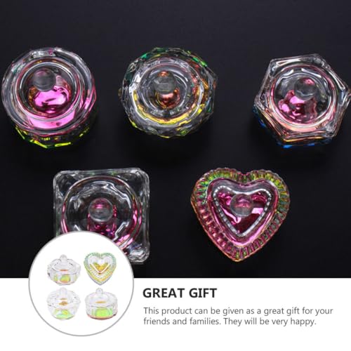 Set de 4 Copas de Cristal para Líquido de Uñas miniatura 3
