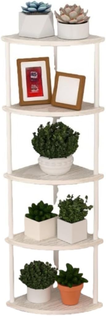 花柄の靴と本の収納棚、屋内ホームリビングルームコーナーシェルフ、和風、ファッショナブルでシンプル、鉄製フレーム、組み立て簡単、北欧ス