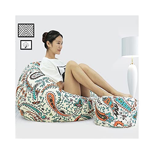 ZYLE Multi-Color Lazy Sofa Tatami Sitzsack Single Cotton Sitz Schlafzimmer Wohnzimmer Mode Wild Back Sofa abnehmbar und…