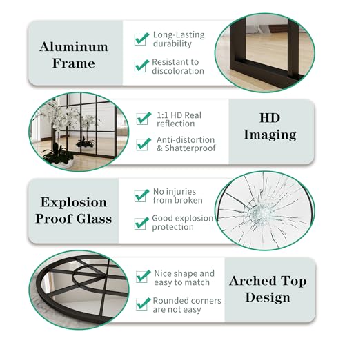 Tinytimes Arch Window Wall Mirror Mounted Decorative thumb #8