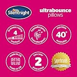 Silentnight Luxury Ultrabounce Pillows 2 Pack – Pack of 2 Soft Medium Support Hotel Quality Bed Pillows Pack of 2 for Side, Stomach and Back Sleeper – Hypoallergenic Machine Washable, White - Image 8