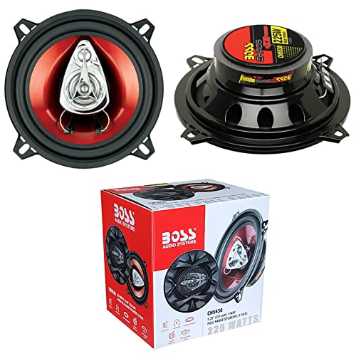 KIT Set pour Boss Audio Systems CH5530 2 Haut-parleurs triaxiaux 3 Voies 13 cm 130 mm 5