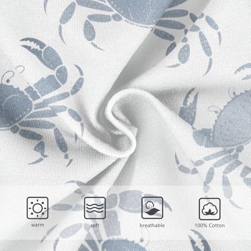 ALAZA Crab Gray White Boys' Briefs Soft Underwear Available in Sizes 2t-8y3