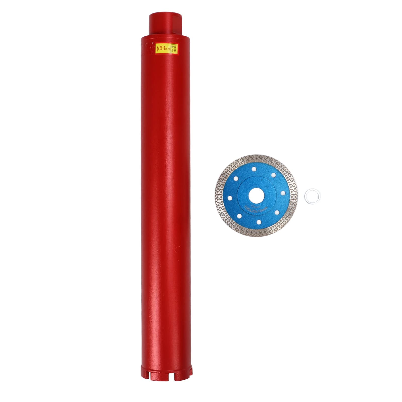 Yosoo Health Gear Broca de Núcleo Perforadora de Diamante de Acero de Aleación de 2,5 X 9,5 Pulgadas con Rosca 8 11 para Perforación en Seco y Húmedo en Hormigón, Pared de Mármol de Ladrillo Rojo
