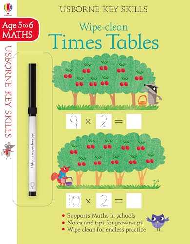 Wipe-Clean Times Tables 5-6 1474922392 Book Cover
