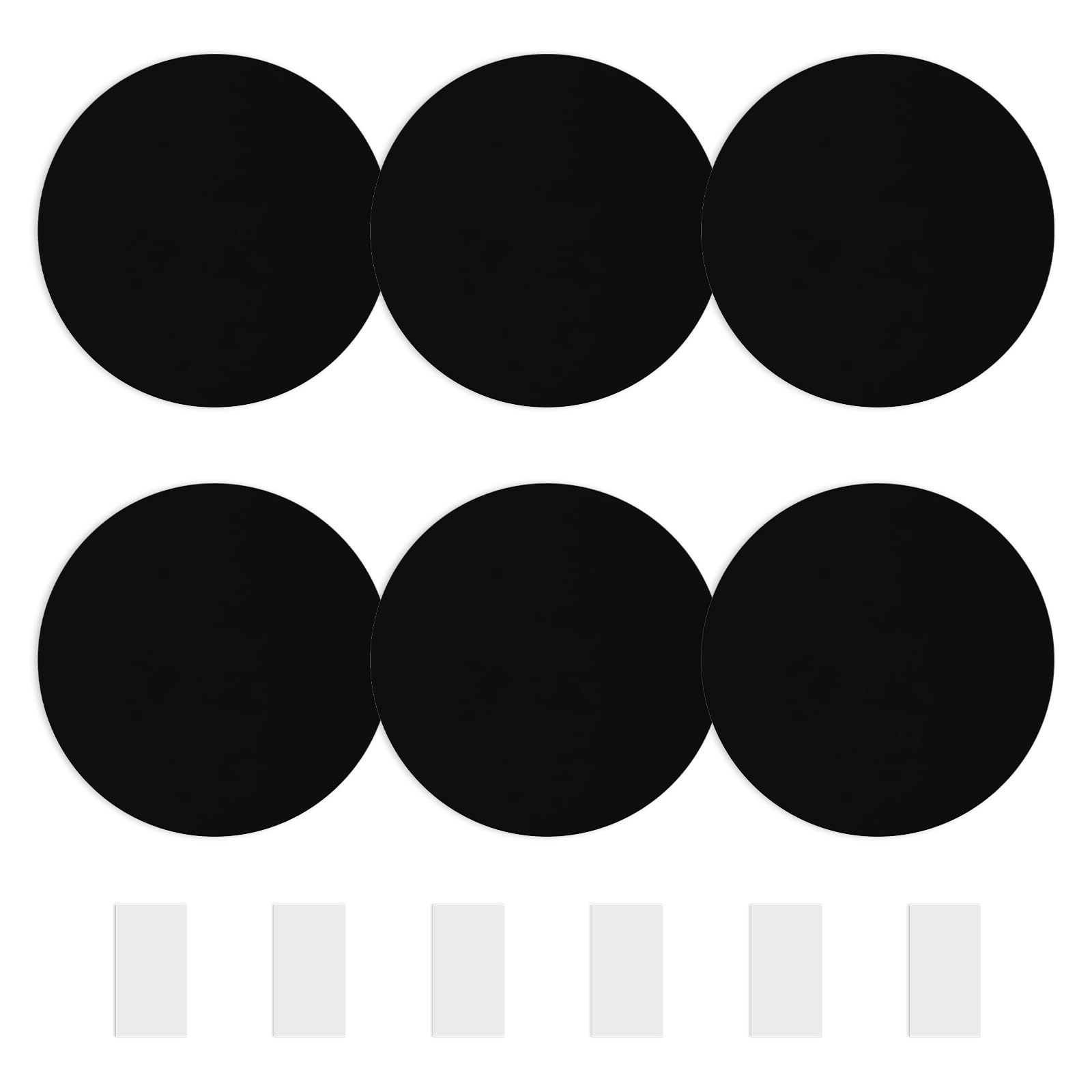 UFURMATE Wall Hole Cover Plate, 6Pcs PVC Plastic Ceiling Cover Blank Round Decorative Wall Plate Repair Kit for Floor, Ceiling and Wall (Black,7Inch) — image 1