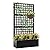 Elevens Metal Planter with Trellis, Trellis with Planter Box & Privacy Screen, Outdoor Raised Garden Bed for Climbing Plants, Trellis Planter Box with Drainage Hole (71"x35"x16")