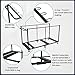 Folding Table Cart, L79 xW33 xH39 Folding Table Dolly with 6PCS Caster for Different Size of Folding Table and Round Table with Convertible Design Table Cart for Use in A Variety of Settings