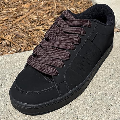 Image of BUCKLE CITY Thick Flat 3 /4 inch Wide Shoelaces Solid Color Strings for All Shoe Types - Chunky Fat Laces for Sneakers, Boots