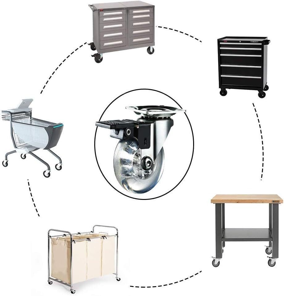 Roulettes pivotantes de 3 pouces pour rénover une chaise de bureau usée - 5