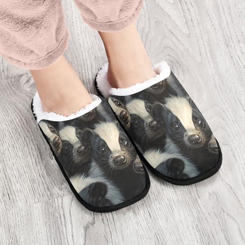 Men Women Winter Family Bedroom House Slipper Non-Slip Warm Resistant Slippers4