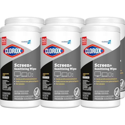 CloroxPro Clorox Screen+ Sanitizing Wipes