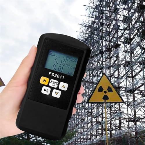 ガイガーカウンター、核放射線検出器X線ガンマ線テスター線量計、0.01-1000μSv/h 感度80CPM/uSv、EMF放射線検査用(カラー:AABATERIes)