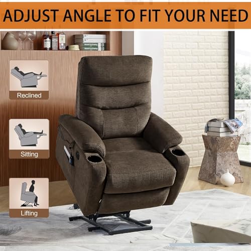 Sillón eléctrico reclinable con reposapiés extendido miniatura 5