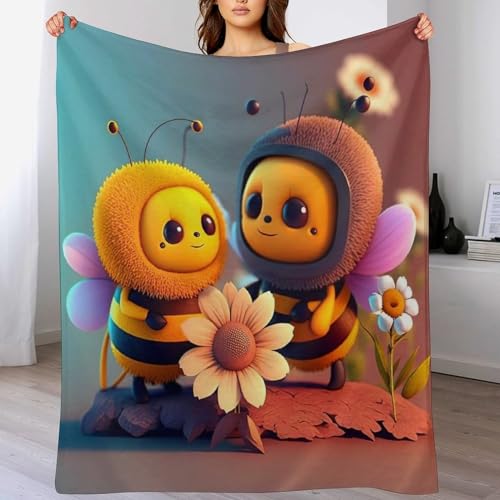 Manta de franela de abeja para abrigar tus tardes de invierno y momentos de relax 2